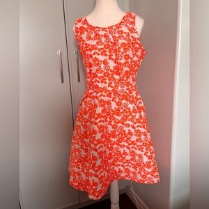 Betsey Johnson Orange Sleeveless Sundress Mini